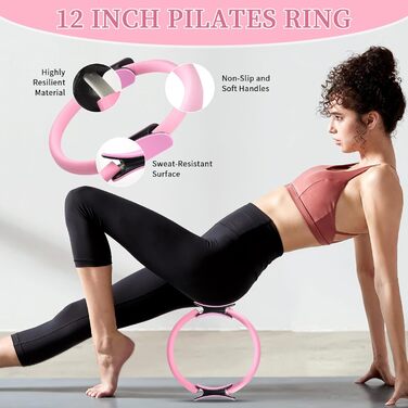 Набір для пілатесу на 10 частин: все необхідне для дому та занять на вулиці. Включає фітбол, кільце, стрічку та сумку для перенесення.