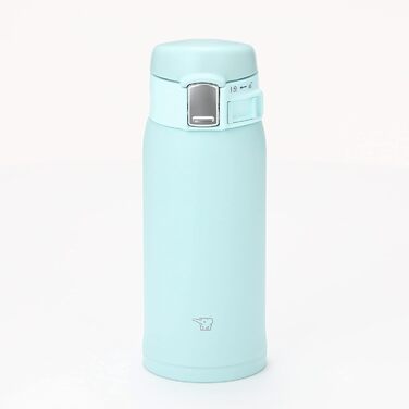 Термос-пляшка Zojirushi SM-SF36-AM 360 мл, нержавіюча сталь, м'ятно-блакитна, з кришкою One-Touch-Open для прямого пиття
