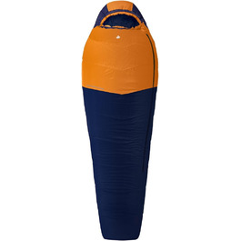 Сплячий мішок Alpinus Ultralight Pro 850 для дорослих, 215x80 см, двошарова ізоляція, оранжево-морський колір