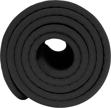 Килимок для йоги SportVida з нековзким покриттям, NBR, 180 x 60 x 1 см. Килимок для фітнесу, тренувань вдома, з ручкою для перенесення, 2 розміри, 6 кольорів (чорний, бірюзовий)