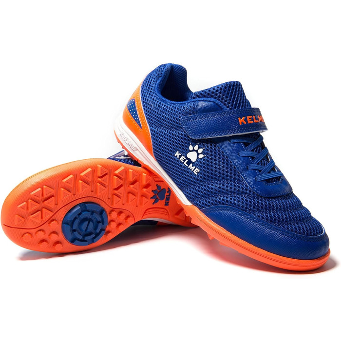 Дитячі футбольні бутси для штучного покриття, тренувальні кросівки для дівчаток та хлопчиків, унісекс, розмір 39 EU, блакитні
