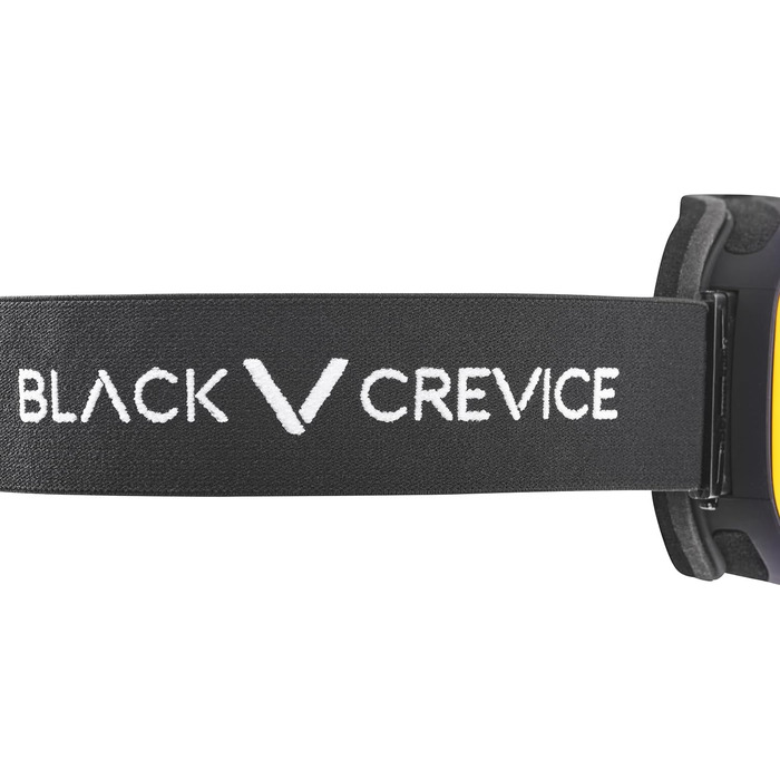 Універсальна лижна маска Black Crevice без оправи, циліндричні лінзи, захист від ультрафіолету, антифог, для окулярів, чорна/червона