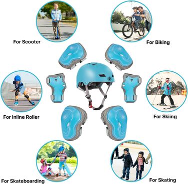 Шолом для катання на роликах та велосипеді LANOVAGEAR: дитячий, спортивний, для підлітків та дорослих (рожево-фіолетовий-блакитний)