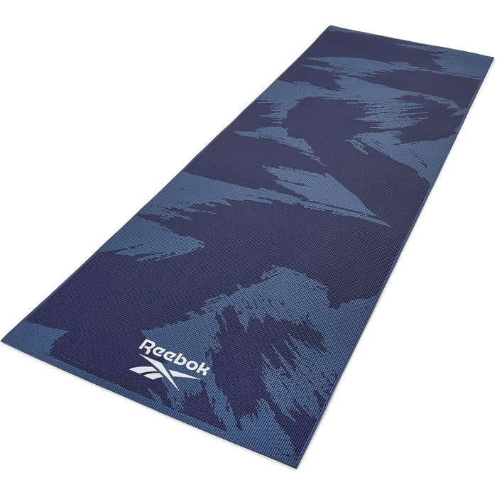 Йога-мат Reebok темно-синій 173x61x0,4 см, килимок для йоги, фітнесу