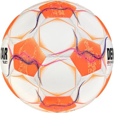 Футбольний м'яч Derbystar Bundesliga Club S-light V24, розмір 3, біло-оранжево-рожевий, для юніорів, унісекс