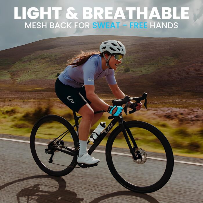 Фитнес-рукавички Westwood Fox для жінок та чоловіків: дихаючі рукавички для важкої атлетики, фітнесу, велоспорту та тренувань з товстою підкладкою та захистом долоні, антиковзне покриття, колір аква, розмір M