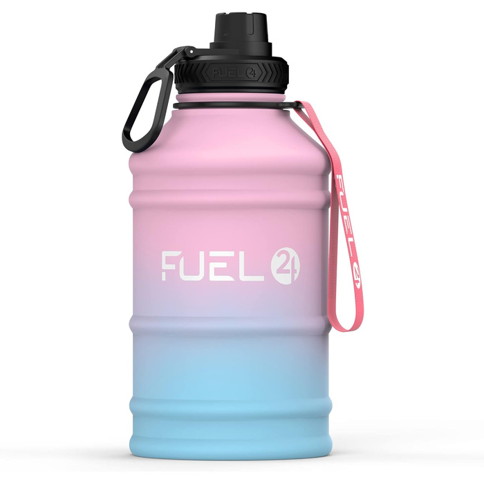 Fuel24 Extra Stark металева пляшка для води 1,3 л та 2,2 л, герметична, BPA-free, нержавіюча сталь, спортивна пляшка для фітнесу та спорту, дорослих, Candy