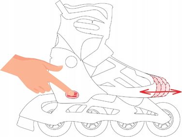 Інлайнери для дітей RAVEN Loret Lila/Pink, розмір 30-33 (18,5-20,5 см), з LED підсвіткою, регульовані