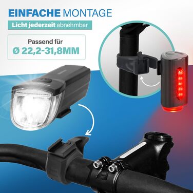 Фаришру LED акумуляторний задній ліхтар для велосипеда, велосипедна підсвітка, перезаряджається, захист IPX4, чорний, акумуляторний задній ліхтар TWIN (акумуляторний задній ліхтар TWIN 2.0)