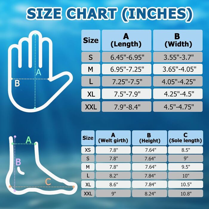 Набір для дайвінгу: рукавички та шкарпетки з неопрену 3мм, тепла термо-захист, антиковзаюча поверхня, для чоловіків та жінок, розмір M