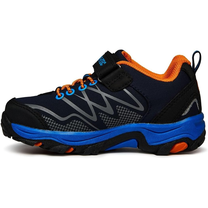 Дитячі трекінгові черевики Hi-Tec Jungen Blackout Low Junior, Marineblau Orange Seeblau (32 EU)