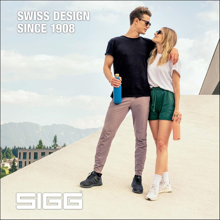 Термос пляшка SIGG Meridian з нержавіючої сталі 0,5/0,7 л, ізольована, герметична, BPA-free, бамбукова кришка