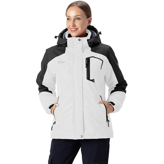 Жіноча зимова куртка YSENTO: водонепроникна, софтшелл з капюшоном, тепла флісова куртка, функціональна куртка для активного відпочинку