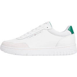 Чоловічі шкіряні кросівки Tommy Hilfiger Court Sneaker Basket Core Elegant, білий/екрю, розмір 46 EU