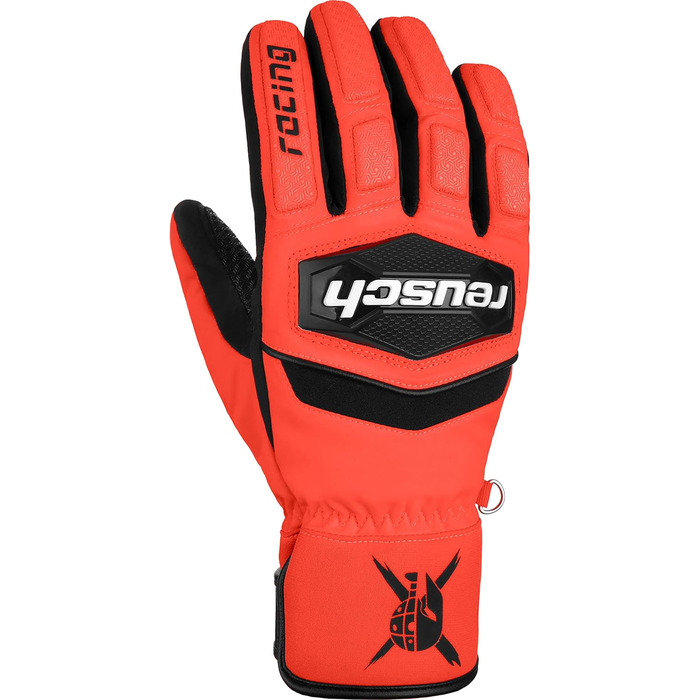 Чоловічі лижні рукавички Reusch Worldcup Warrior R-Tex XT, теплі, водонепроникні, мембрана, дихаючі, чорні/червоні, розмір 10.5