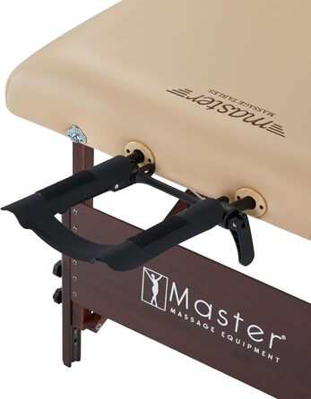 Складаний масажний стіл Master Massage Del Ray 71 см, термо-верх, бежевий (пісочний колір), мобільний