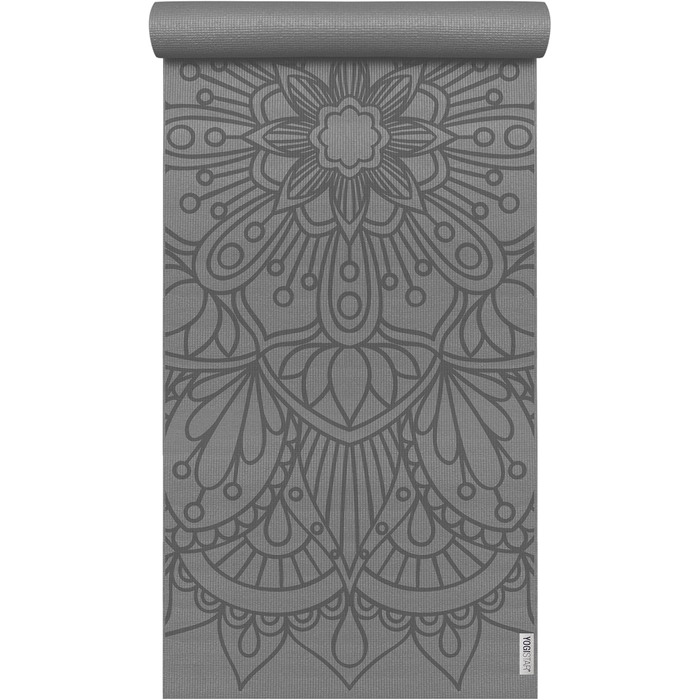 Килимок для йоги Yogistar Yogimat Basic Art Collection Лотос Мандала, графітовий