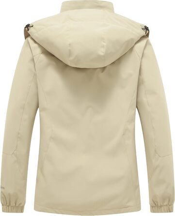 Водонепроникна куртка-вітровка Daen Outdoor Softshell з капюшоном для походів та прогулянок, розмір M, колір хакі