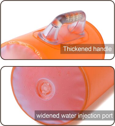 Водні гантелі Deiris: набір для заповнення водою, вага до 14 кг (пара), для силових тренувань та фітнесу