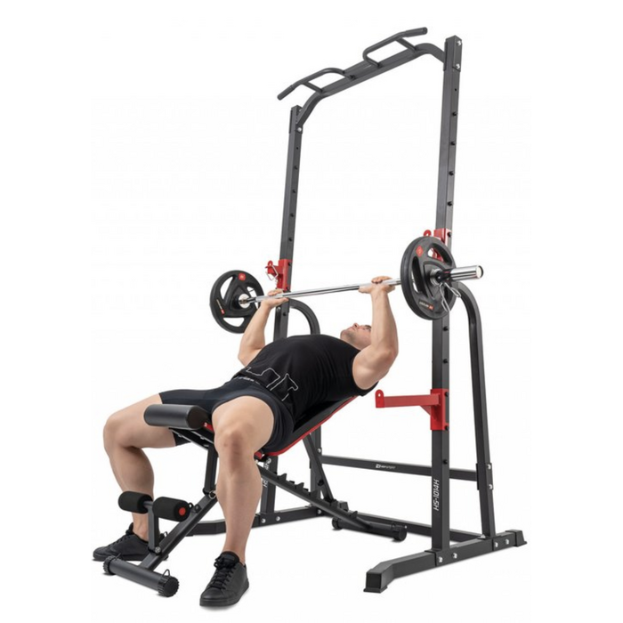 Силова станція Hop-Sport HS-1014K з тримачем для штанги та брусами