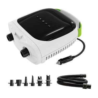 Електричний насос для SUP дошки PBG – 12V з акумулятором та LCD дисплеєм, до 20 PSI, з Powerbank, для SUP, човнів, каяків та кемпінгу