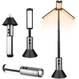 Ліхтар кемпінговий Gerbala 3000mAh з телескопом, LED, багатофункціональний, з гачком, 3 режими, для кемпінгу та піших прогулянок