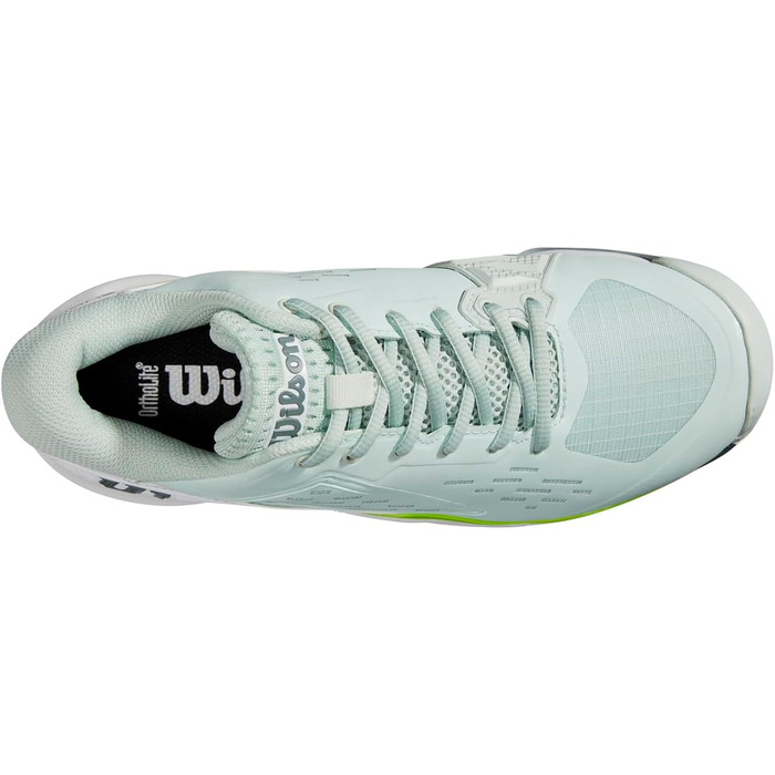 Тенісні кросівки Wilson Rush Pro Ace Clay для жінок (42 2/3 EU, Opal Blue White Jasmine Green)