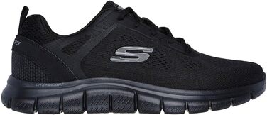 Чоловічі кросівки Skechers Burns - Agoura зі шкіри та сітки, чорні, розмір 48.5 EU