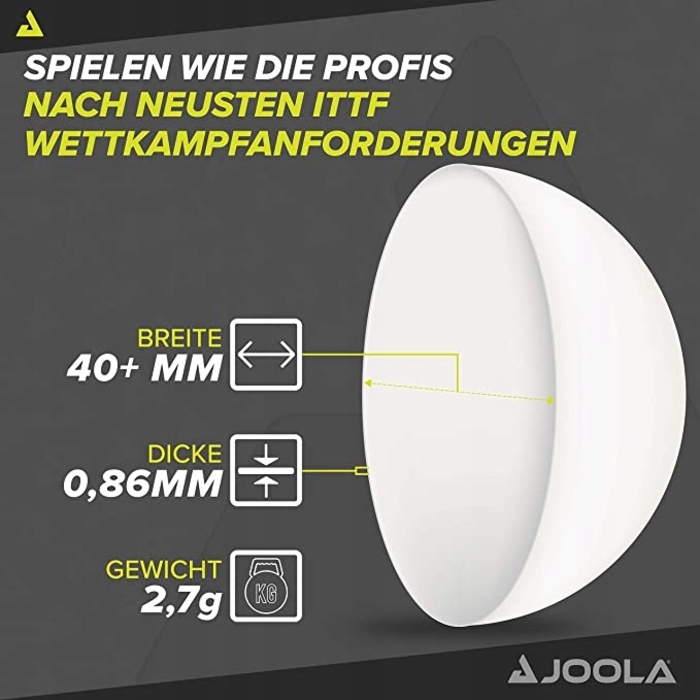 М’ячі для настільного тенісу JOOLA Advanced training (12+3 шт.)