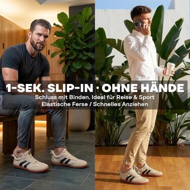 Кросівки-босоніжки Sosenfer Barfußschuhe унісекс, slip-on з широким носком та сіткою, хакі, 44 EU
