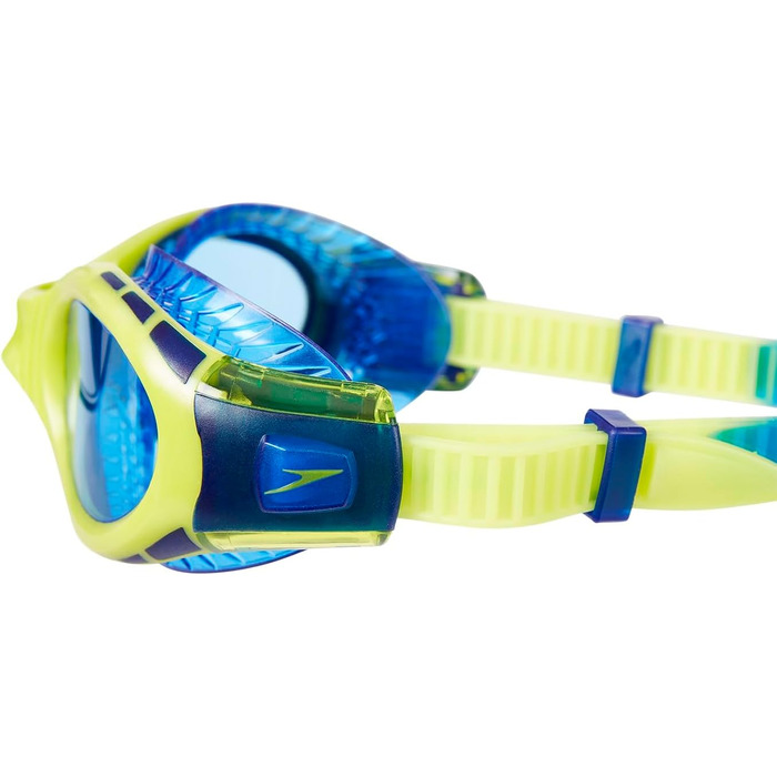 Окуляри для плавання Speedo Futura Bio Fuse Flexi Seal (унісекс, дитячі/юніорські) - Surf Blau/Limetten Grün/Bondi Blau