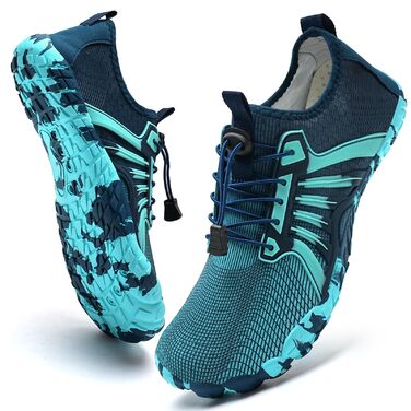 IceUnicorn Взуття для трейлраннінгу без шнурівків (чоловіче/жіноче), унісекс, для плавання та відпочинку на пляжі, 43 EU, блакитно-зелений
