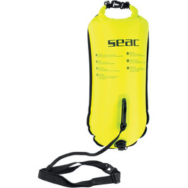 SEAC надувний буй Safe Dry для дорослих, 36x72 см, 28 л, жовтий, універсальний розмір