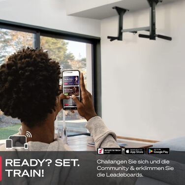 Штанга для підтягувань Sportstech 4in1 KS400 для дому: підтягування, бокс, канати, 6 ручок, сталева конструкція