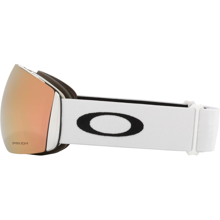 Лижна маска Oakley Flight Deck Prizm, матова біла, лінзи Prizm Sage Gold