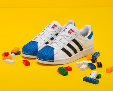 Дитячі кросівки adidas Superstar J — біло-чорно-блакитні (35.5 EU)