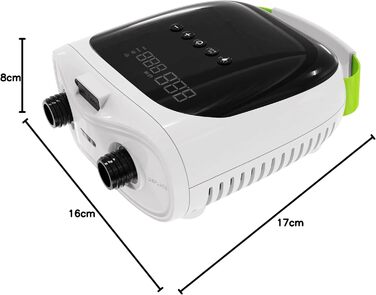 Електричний надувний насос PBG для SUP, човнів, каяків та кемпінгу з LCD дисплеєм (12V, 20 PSI, Powerbank)