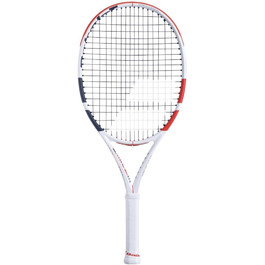 Тенісна ракетка Babolat Pure Strike Junior 25 S, унісекс, для підлітків, універсальний розмір, біло-червона-чорна
