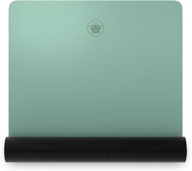 YOGALABS® Преміум йога-мат STUDIO 185x68x0,4 см, екстра великий, антиковзкий, з ременем, ECO PU та натуральний каучук, для гімнастики та пілатесу, екологічний, без шкідливих речовин, Agave