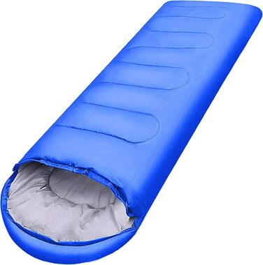 Сплячий мішок Rectoo: водонепроникний, для кемпінгу, походів та подорожей, 200x73 см, блакитний