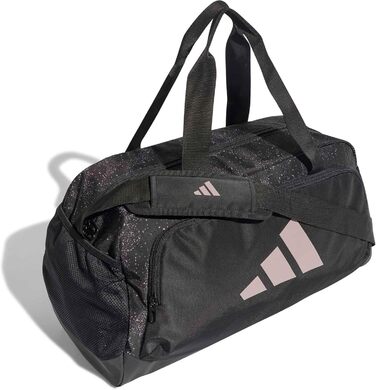 Спортивна сумка Adidas Defender Graphic для жінок, маленька, чорна (Black/preloved fig), універсальний розмір