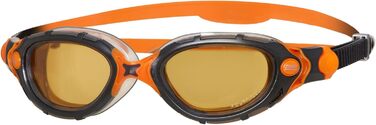 Окуляри для плавання Zoggs Predator Flex Polarized Ultra для дорослих, чорні/помаранчеві