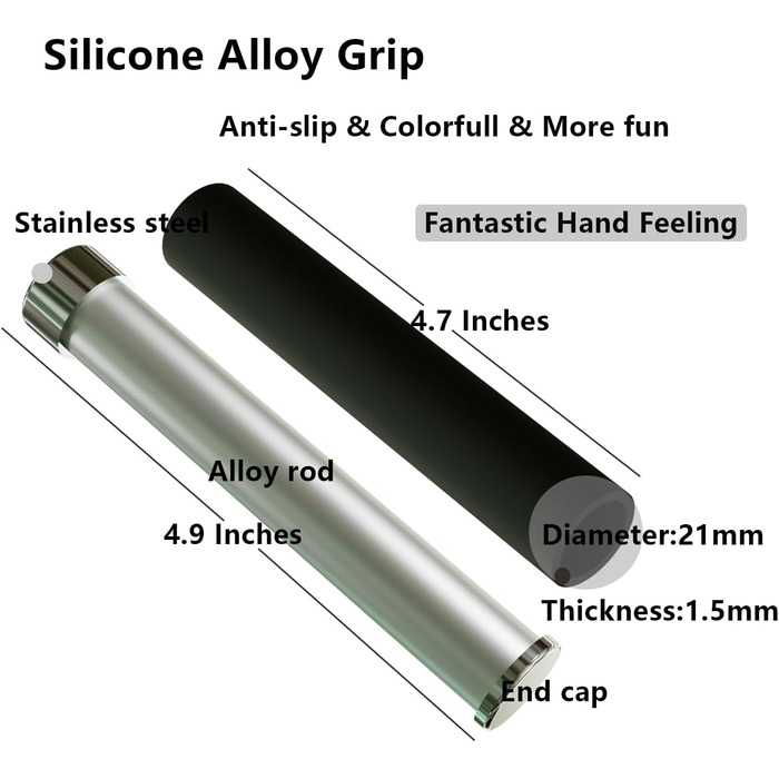 Стрибкове канат MOGOLD з регулюванням – 5 мм PVC-шнур з підшипниками, неслизькі гумові ручки та ручки з металу для початківців, для схуднення та фітнесу вдома, в школі, чорний