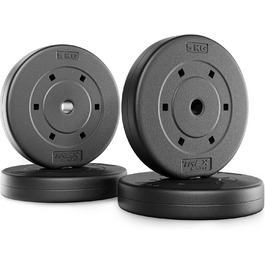 Набір млинців TREX SPORT 20 кг, пластикові, 25 мм, 4×5 кг
