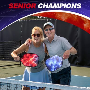 Набір ракет для піклболу Niupipo (2 шт.), фіберскла, поліпропілен, легкі, з сумкою