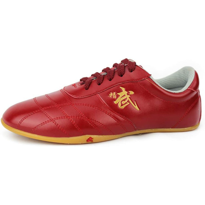 Жіночі таоїстські (тай-чи) кросівки VIBLiSS, легкі шкіряні боксерські кросівки для занять індором/екстером, карате, тхеквондо, тренування. Білі (42 EU, Red Rot)