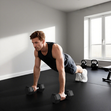 HOMCOM Штанги з рифленими ручками, гантелі з чавуну, 2 x 20 кг для дому, фітнес-клубу, силових тренувань