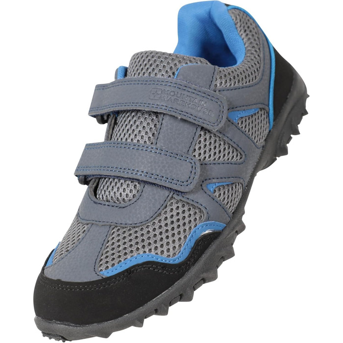 Дитячі трекінгові черевики Mountain Warehouse Mars - легкі, зручні, з кріпленням на липучках (29 EU, темно-синій)