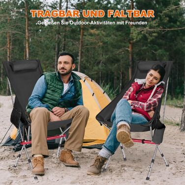 Складний туристичний стільчик Jianyana для відпочинку на природі: риболовля, пляж, сад. Максимальне навантаження 150 кг.