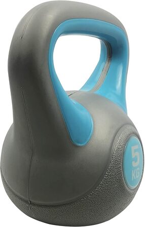 Гиря пластикова для фітнесу 5 кг, Kettlebell, універсальна